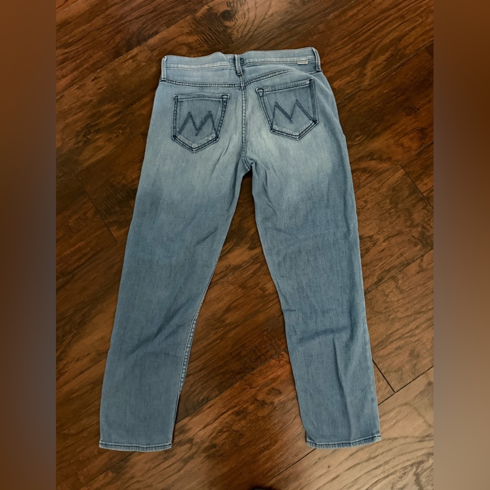 Mother The Dropout Jeans Size 25 Coastline Light Wash Lightweight Denim - Picture 5 of 11